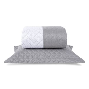 Cobreleito casal mosaico dupla face