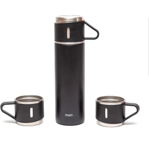 KIT GARRAFA TERMICA 500 ML + 2 COPOS 150 ML INOX