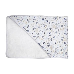 Toalha com capuz baby em malha com forro