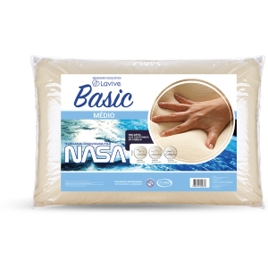 Travesseiro Nasa 48 x 68 x 13 Visco Elastico Medio