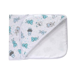 Toalha com capuz baby em malha com forro