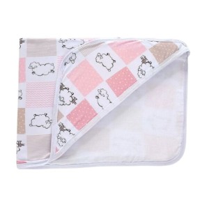 Toalha com capuz baby em malha com forro