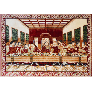 Tapete 0,98 X 1,50 Santa Ceia Veludo