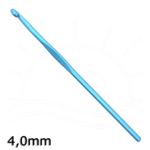 Agulha para Crochê 4,0 mm Esmatada Azul