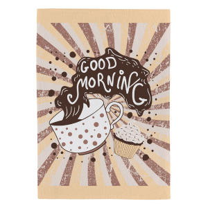 Pano de copa Fiori 100% algodão Teka