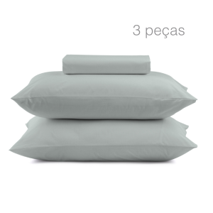 Jogo de lençol casal 3 pçs liso Super Cotton