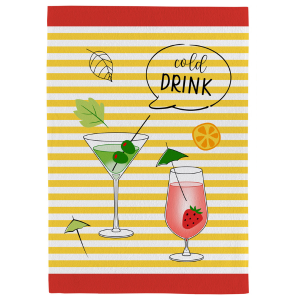 Pano de copa Fiori 100% algodão Teka