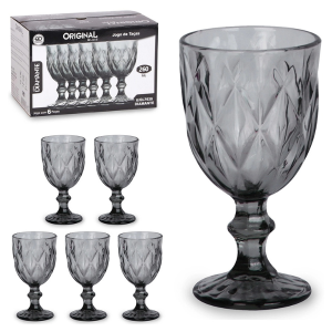 Jogo de taças Diamante 260 ml 6 pçs
