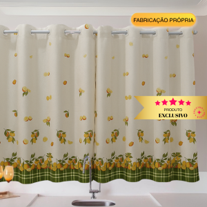 Cortina de cozinha 2,00 x 1,35 Alaska Gorgurinho