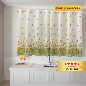 Cortina de cozinha 2,00 x 1,35 Alaska Gorgurinho