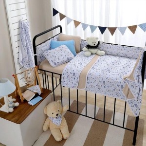 Edredom bebê estampado 100% algodão em malha