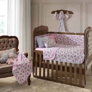 Edredom bebê estampado 100% algodão em malha