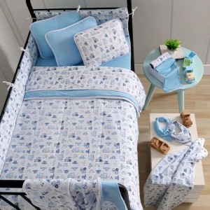 Edredom bebê estampado 100% algodão em malha