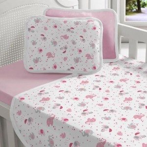 Jogo de lençol berço bebê 2 peças